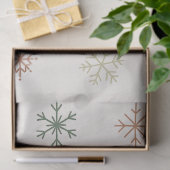 Minimal Snowflakes Seamless Pattern Tissuepapier (Geschenk)