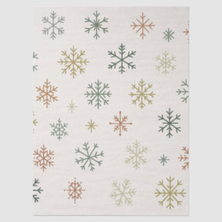 Minimal Snowflakes Seamless Pattern Tissuepapier