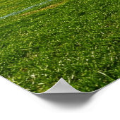 Minimal Soccer Goal on Open Green Field Poster (Hoek)