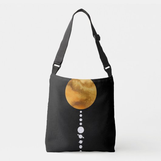Minimal Solar System Crossbody Tas (Voorkant)
