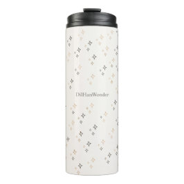 Minimal Sparkle Star Pattern for Everyday Products Thermosbeker
