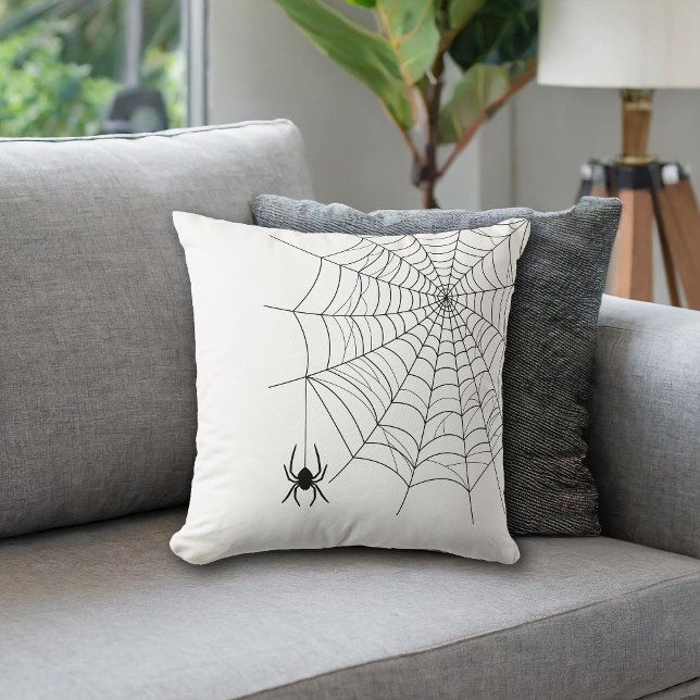 Minimal Spider Web en Hanging Spider Halloween Kussen (Creator heeft geüpload)