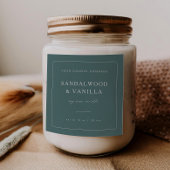 Minimal Square Candle Merk Label Product Sticker