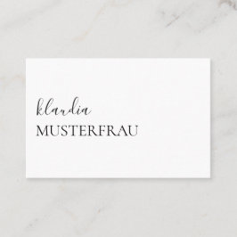 Minimal Standard Visitenkarten Vorlage - Visitekaartje