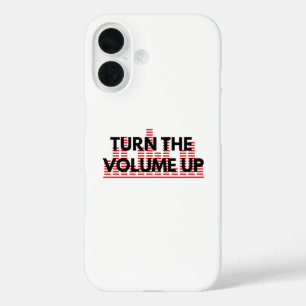 Minimal telefoonhoesje 'Draai het volume omhoog' iPhone 16 Hoesje