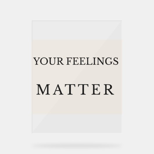 Minimal Therapy Office Poster – Your Feelings Matt (Recto)