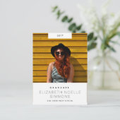 Minimal Trend Modern Afstuderen Foto Briefkaart (Staand voorkant)