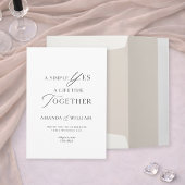 Minimal Typography Wedding Invitation Template
