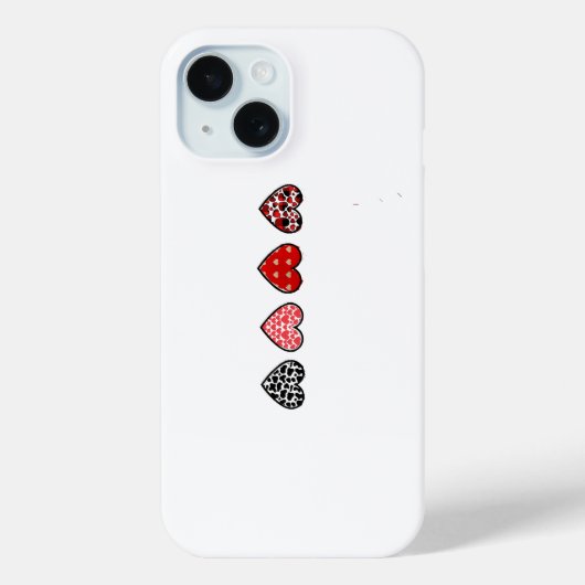 minimal valentine hearts / “cute love pattern” Case-Mate iPhone case (Achterkant)