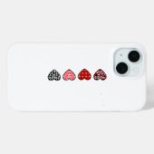 minimal valentine hearts / “cute love pattern” Case-Mate iPhone case (Achterkant (horizontaal))