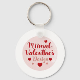Minimal Valentine’s Day Love Typography Design | R Sleutelhanger