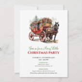 Minimal watercolor holiday scene invitation (Devant)