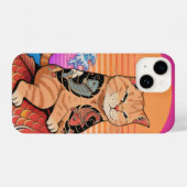 Minimal Wave iPhone 14 Case Hoesje (Achterkant horizontaal)