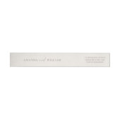 Minimal Wedding Return Address Labels & Belly Band (Individueel)