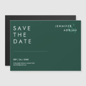 Minimal Wedding Save the Date Kaarten (Voorkant / Achterkant)