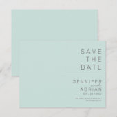 Minimal Wedding Save the Date Kaarten (Voorkant / Achterkant)