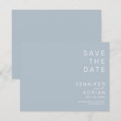 Minimal Wedding Save the Date Kaarten (Voorkant / Achterkant)