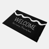 Minimal Welcome Funny Introvert Deurmat (Schuin)