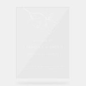 Minimal Welcome Unplugged Wedding Ceremony Clear (Recto)