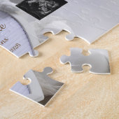 Minimal White Bear Pregnancy announcement  Legpuzzel (Zijkant)