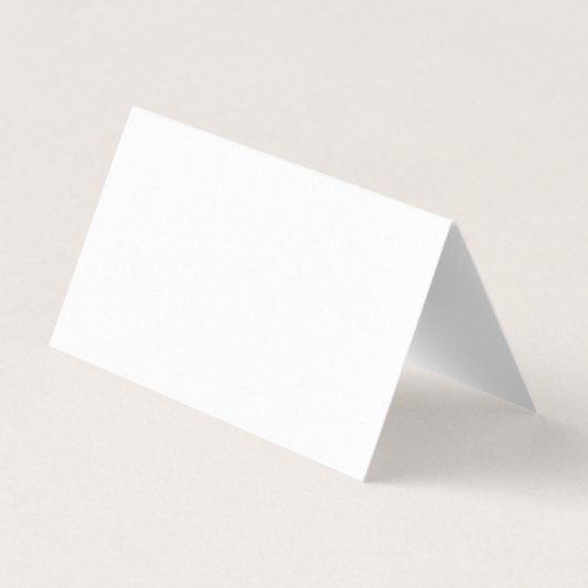 Minimal White Wedding Place Card  (Back)