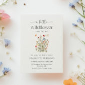 Minimal Wildflower Baby Shower Invitation