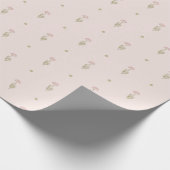 Minimal Wildflower Pattern with Dots Cadeaupapier (Hoek)