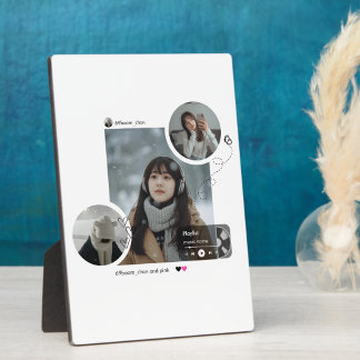 Minimal Winter Aesthetic Photo Collage Fotoplaat