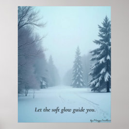 Minimal Winter Calm Poster – Neutral Wall Art
