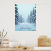 Minimal Winter Calm Poster – Neutral Wall Art (Keuken)