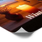 Minimal Winter Calm Poster – Neutral Wall Art (Coin)