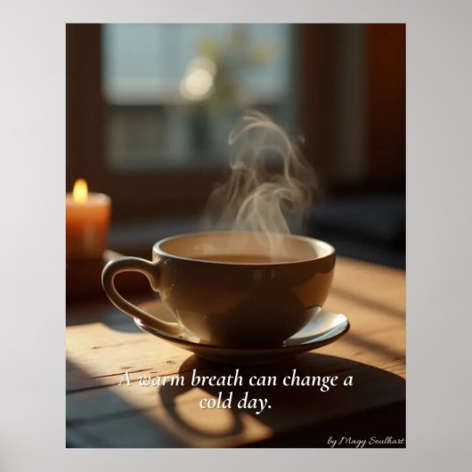 Minimal Winter Calm Poster – Neutral Wall Art (Devant)