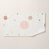 Minimal Winter Dot Pattern, Soft Cozy Neutrals Bad Handdoek (Handdoek)