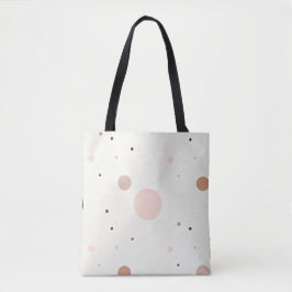 Minimal Winter Dot Pattern, Soft Cozy Neutrals Draagtas