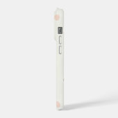 Minimal Winter Dot Pattern, Soft Cozy Neutrals iPhone Hoesje (Linkerkant)