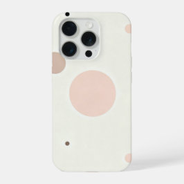 Minimal Winter Dot Pattern, Soft Cozy Neutrals iPhone 15 Pro Hoesje
