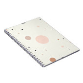 Minimal Winter Dot Pattern, Soft Cozy Neutrals Notitieboek (Rechterzijde)