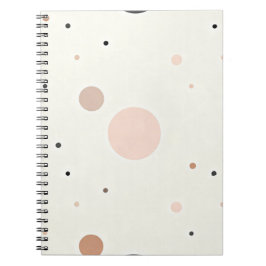 Minimal Winter Dot Pattern, Soft Cozy Neutrals Notitieboek