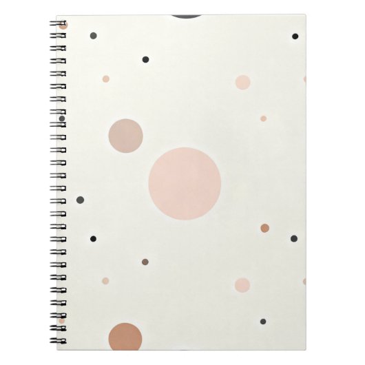 Minimal Winter Dot Pattern, Soft Cozy Neutrals Notitieboek (Voorkant)