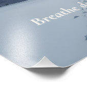 Minimal Winter Quote Poster – “Breathe Deeper” (Coin)