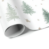 Minimal Woodland Christmas  Cadeaupapier (Rol Hoek)