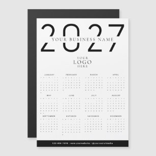 Minimale 2027 Moderne Agenda Zakelijk Logo Magneet