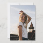 Minimale 30e verjaardag Uitnodigingen | 30e (Achterkant)