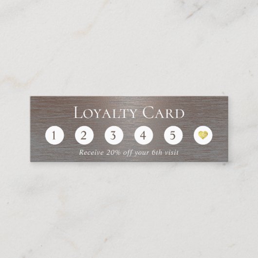 Minimale 6 Punch Modern Copper Customer Loyalty (Voorkant)