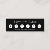 Minimale 6 Punch Plain Black Customer Loyalty (Voorkant)