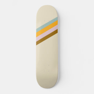 Minimale 70s Retro Stripes #1 #decor #art Skateboard