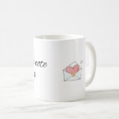 Minimale 'A Little Note of Love'-mok Koffiemok (Voorkant rechts)