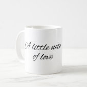 Minimale 'A Little Note of Love'-mok Koffiemok (Voorkant links)