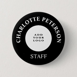 Minimale aanduiding bedrijfspersoneel Logo Aangepa Ronde Button 5,7 Cm