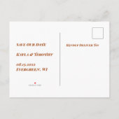 Minimale Aangepast sparen het Briefkaart van de Du (Achterkant)